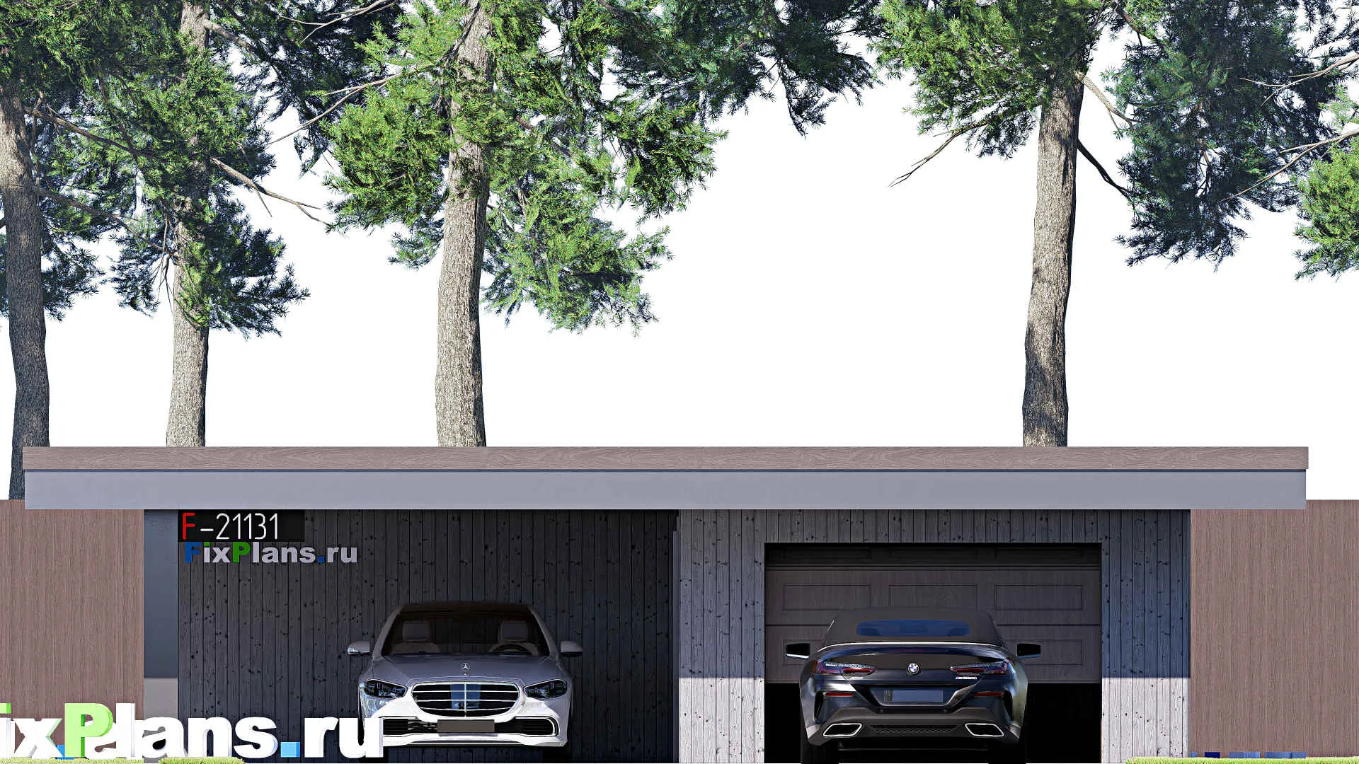 F-21131 - Проект гаража 7 на 10, площадью 30 м² на 1 машиноместо