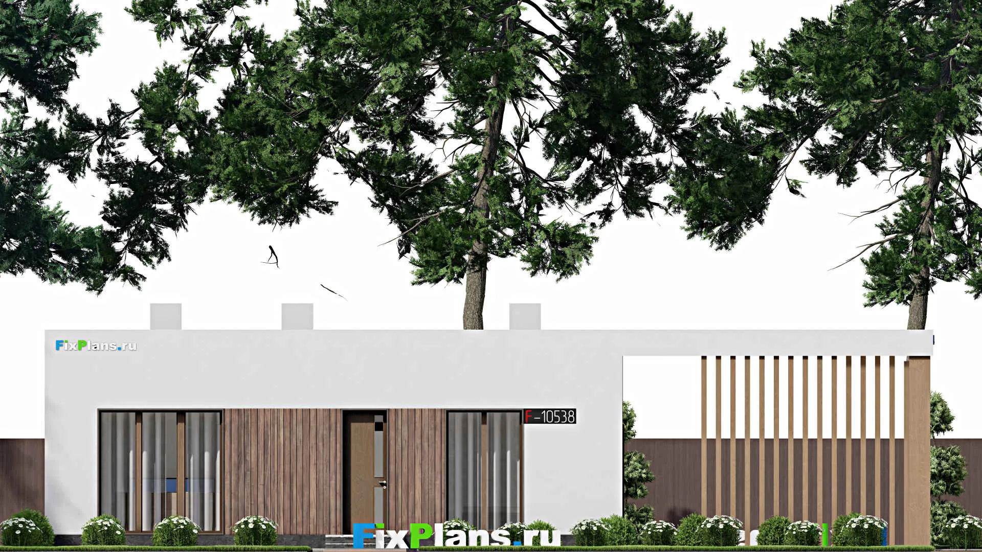 F-10538 - Проект бани 9 на 17, площадью 80 м² с спальней