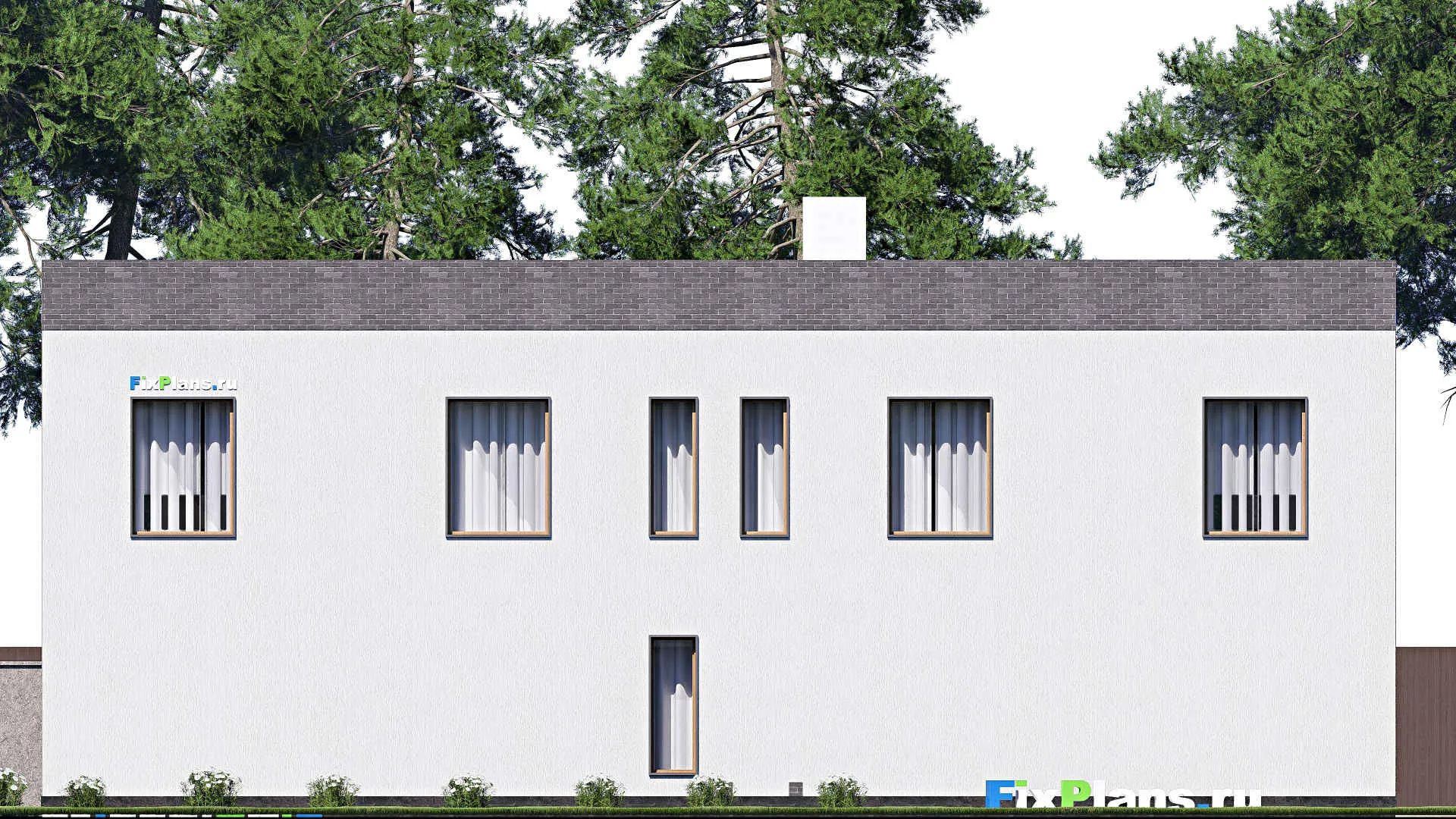 F-19691 - Планы двухэтажного дома 12 на 20, площадью 310 м² с баней, бассейном и 4 спальнями