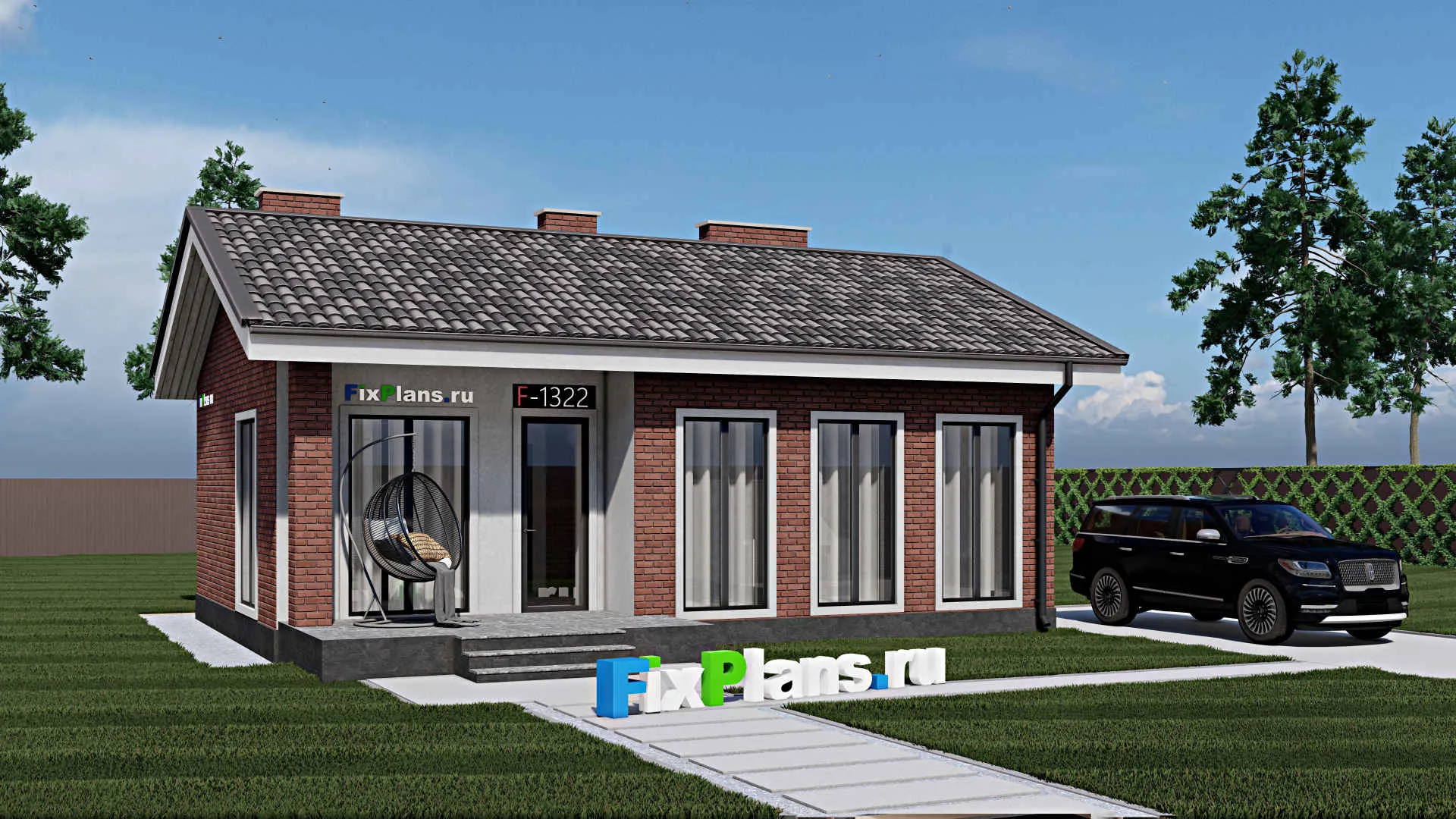 F-1322 - Проект бани 8 на 11, площадью 70 м² с комнатой отдыха, терассой и санузлом