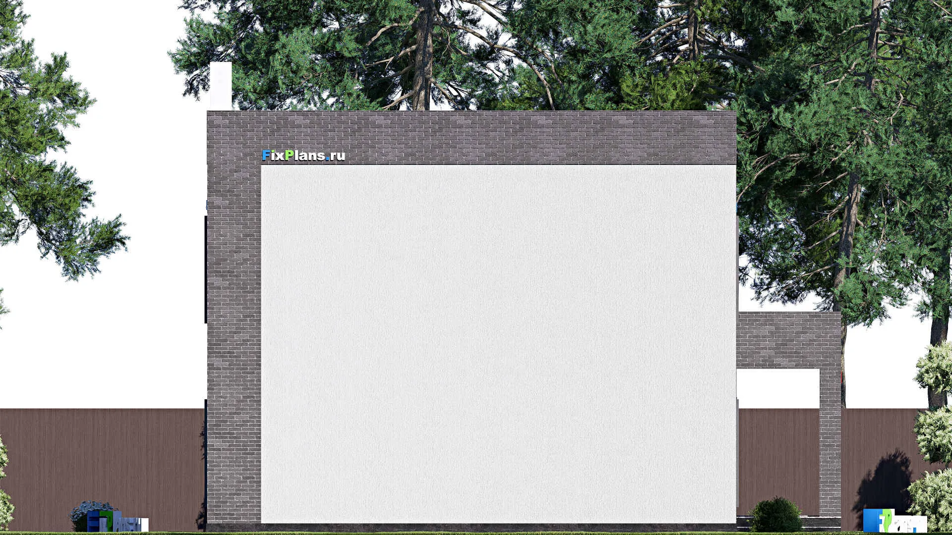 F-19691 - Планы двухэтажного дома 12 на 20, площадью 310 м² с баней, бассейном и 4 спальнями