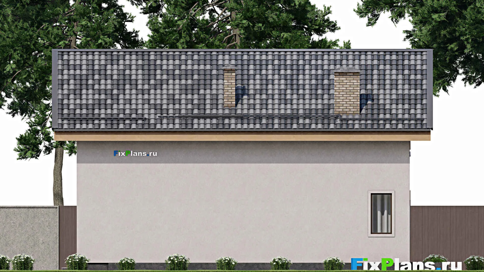 F-11321 - Проект дома с мансардой 10 на 13, площадью 130 м² с 3 спальнями